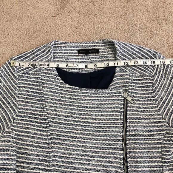 Banana Republic Tweed Moto Jacket Size 8 - Picture 14 of 16